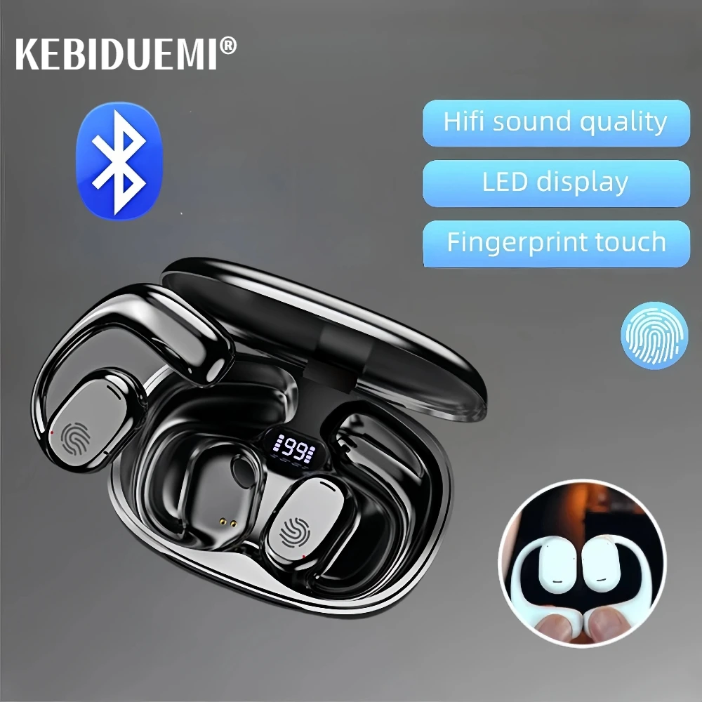 Casque sans fil TWS Bluetooth 5.3, qualité sonore HD, stéréo, casque universel, lumière tactile, mini bouchons d'oreille, anti-transpiration, haute qualité