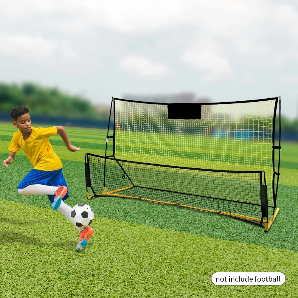 

Soccer Rebounder 2-in-1 Soccer Rebound Net Soccer Bounce Back Net Practice Team Volley Passing Solo Training Football Trainer