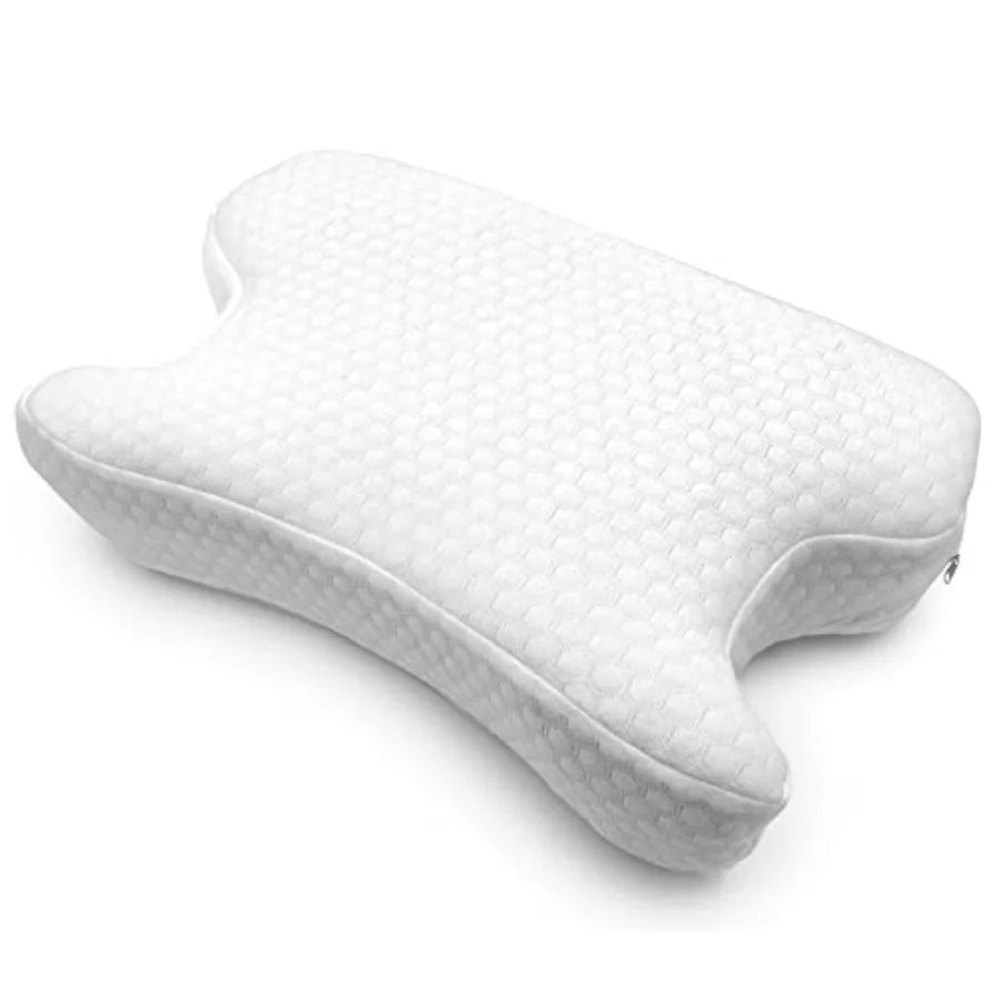 

DMI CPAP Sleep Aid Pillow Suitable for All CPAP Masks Reduces Mask Pressure and Air Leaks Aligns Neck Shoulders and Spine Hose