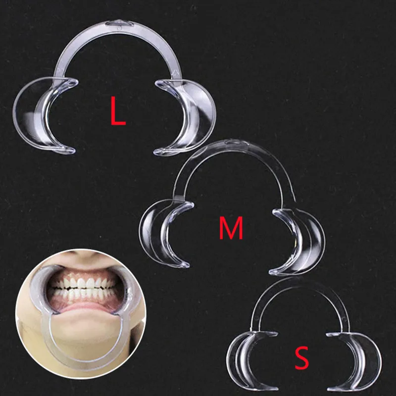 10 Pcs Dental Retractor Expander Mouth Opener C Type Orthodontic Cheek Retractor Teeth Whitening Tools Dental Materials