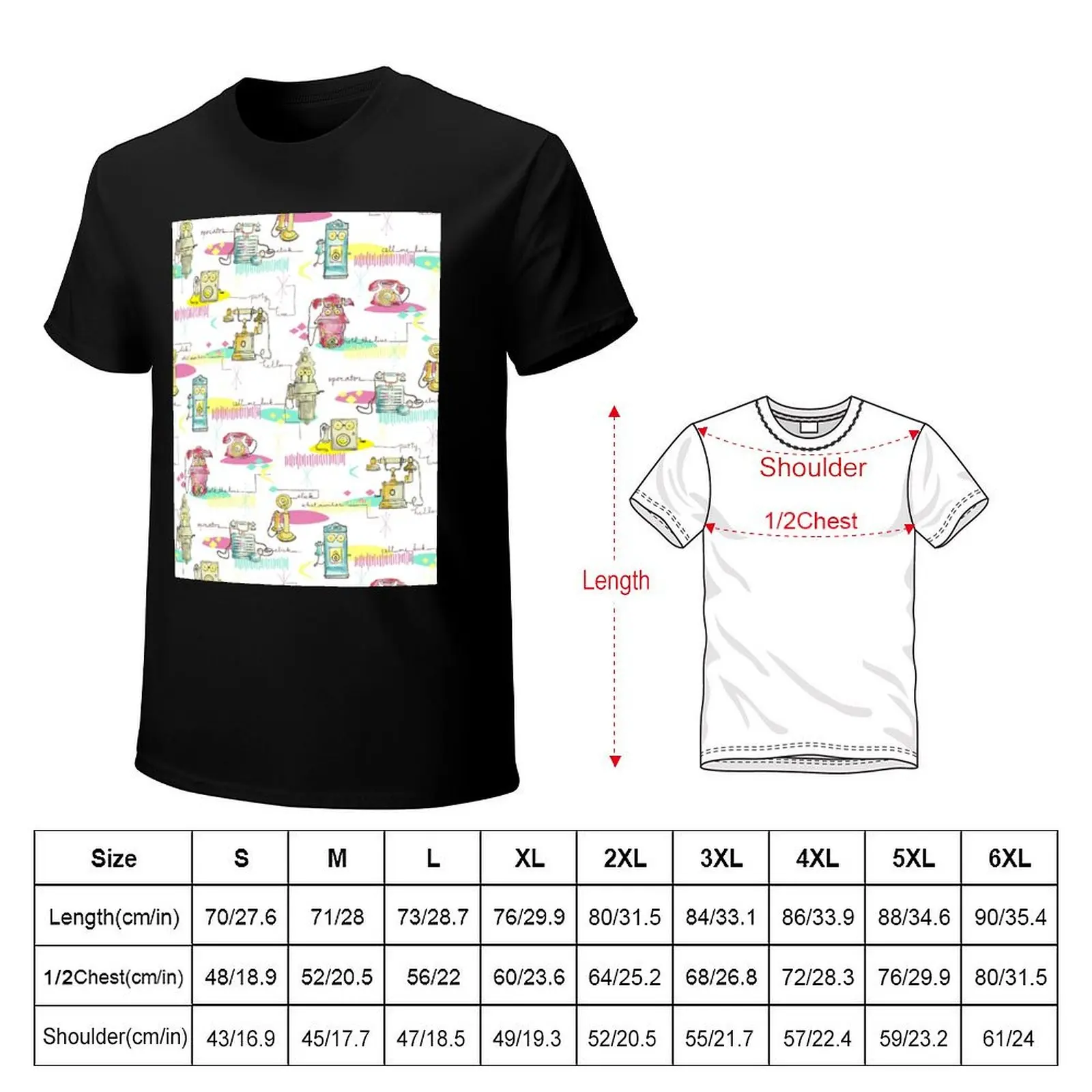 Kitschy Antique Telephones T-Shirt Holiday Outdoor T-Shirt