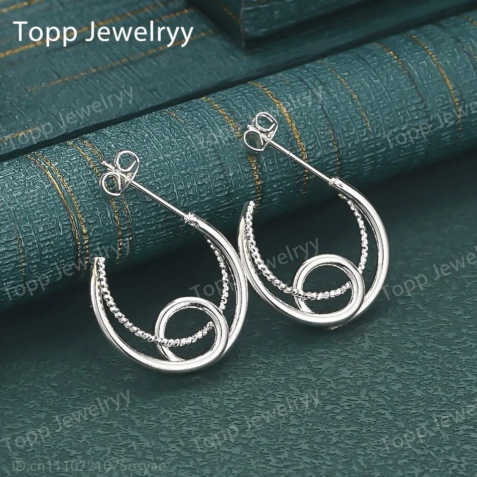 

Изысканные круглые серьги-крестики из стерлингового серебра 925 пробы, модные женские украшения, аксессуары для свадебного подарка