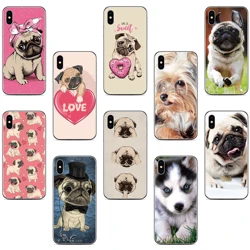 Pug Puppy Dog Cover For TCL 505 502 501 50 XE 10 20 Pro 30 SE 40 XL LE 4G Nxtpaper 5G K11 403 306 305 405 406s 408 Phone Case