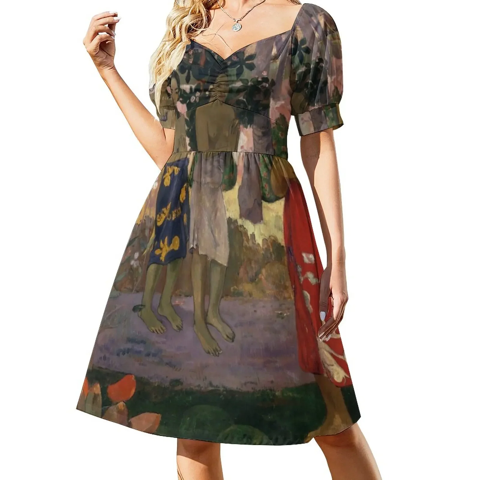 

Paul Gauguin - Ia Orana Maria (Hail Mary) Short-Sleeved Dress prom dresses 2025 Beachwear