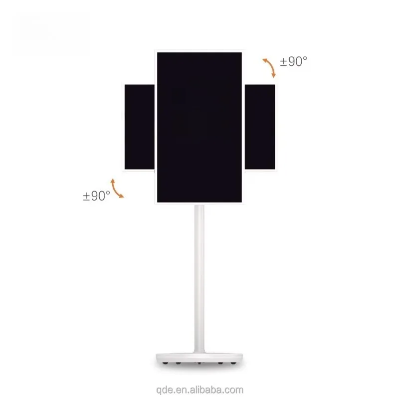 QDE Smart Tv Television Live Stream  Led Screen Android  Stand by Me Movable Touch Screen with  Free Standing