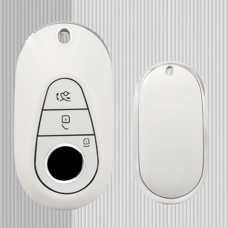 For Mercedes Benz CLE GLC EQS EQE C E S Class W206 W214 W223 C236 Soft TPU Car Remote Key Case Cover Shell Accessories