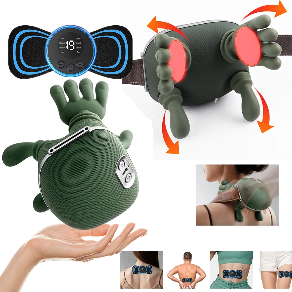 

Электрический массажер для шеи и спины, плеч, шиацу, массаджадор, расслабление мышц, шейный отдел позвоночника, бионический массажер, разминание мышц, трапециевидный