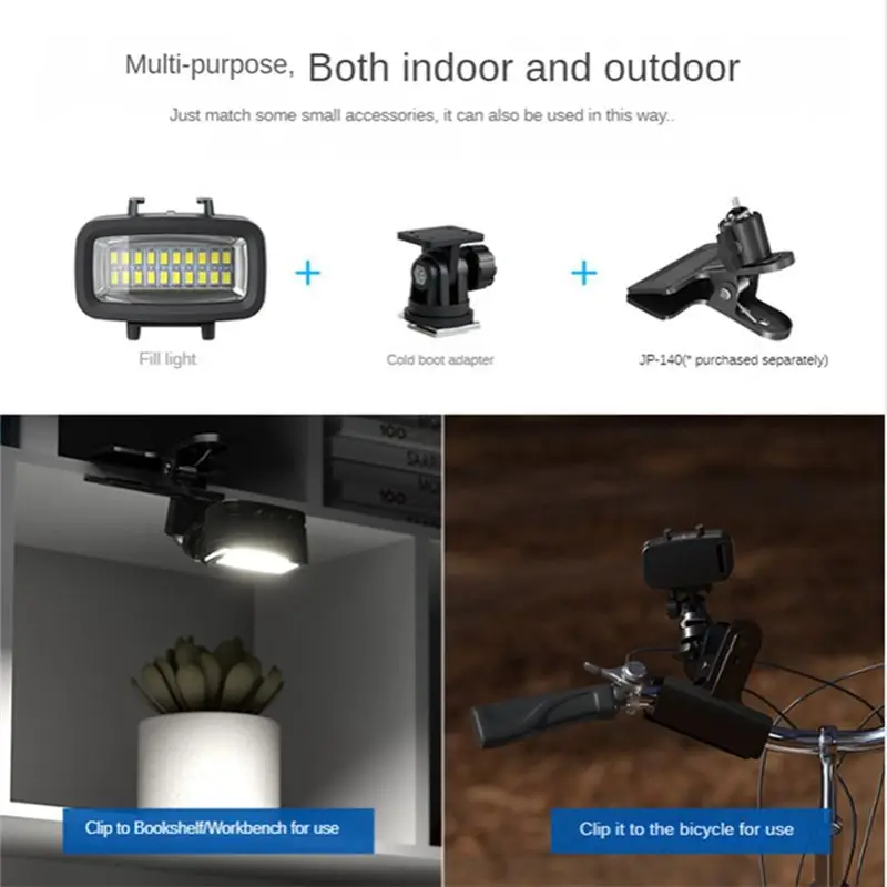 【STABLE QUALITY】For Camera 20LED Portable Diving Fill Light Outdoor Live Photography Lighting Photo Photography Light