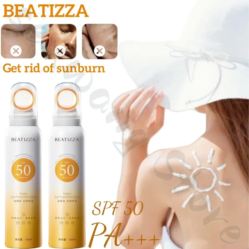 

BEATIZZA sunscreen spray, isolation, protection, refreshing, non-sticky, moisturizing and gentle, can be used all over the body