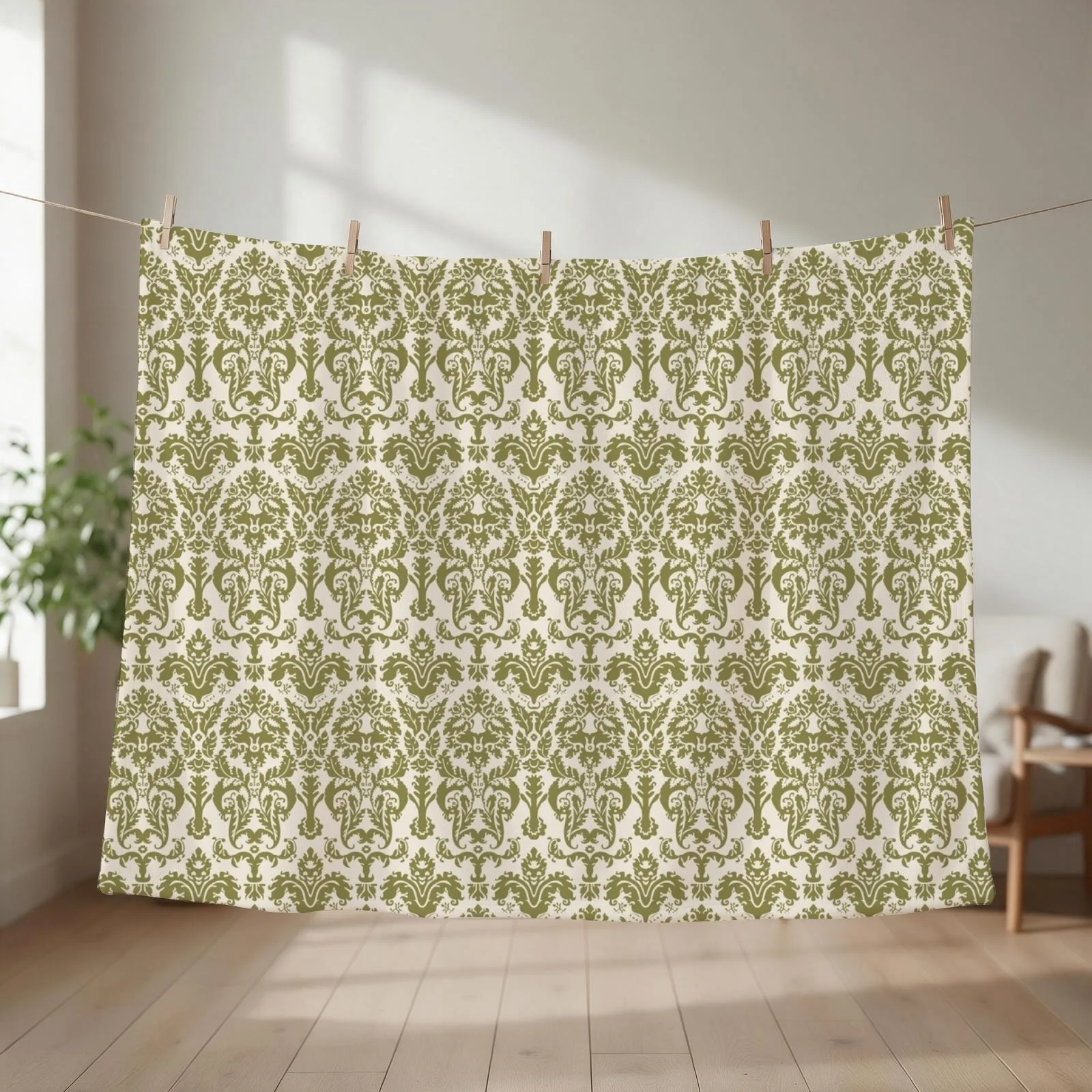 The Von Trapp Curtains (As seen on Screen) Throw Blanket Hairy Thins Soft Big blankets and throws Blankets