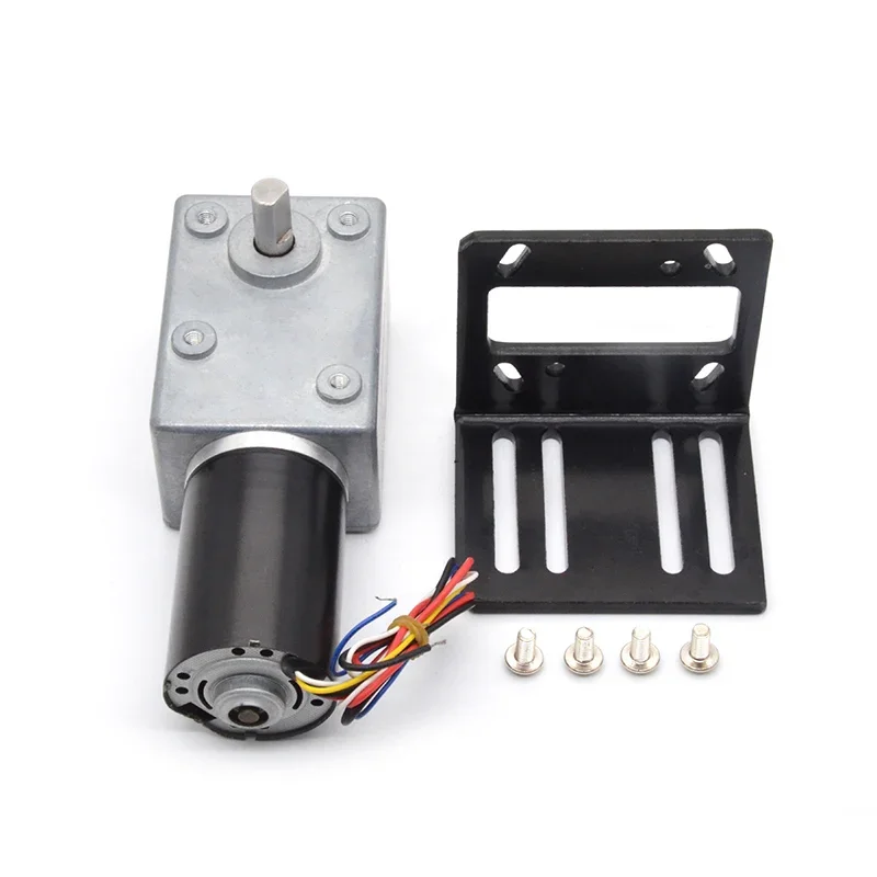 

ASLONG A5882-4260 DC Brushless Reduction Motor Worm Gear Low Speed Motor 24V Micro Motor