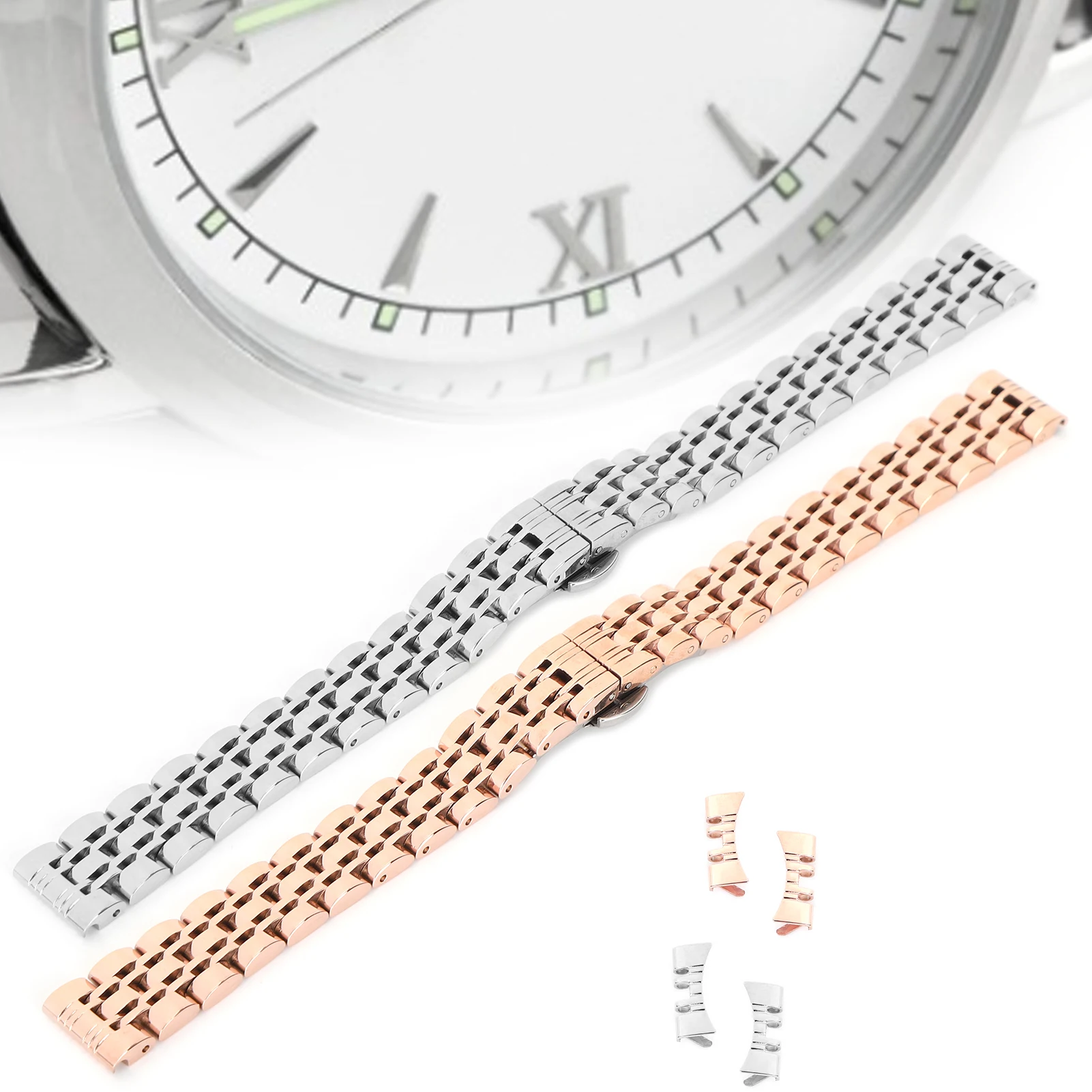 

Ремешок для часов из нержавеющей стали 14 мм, сменный ремешок для часов, аксессуар для ремешка часов