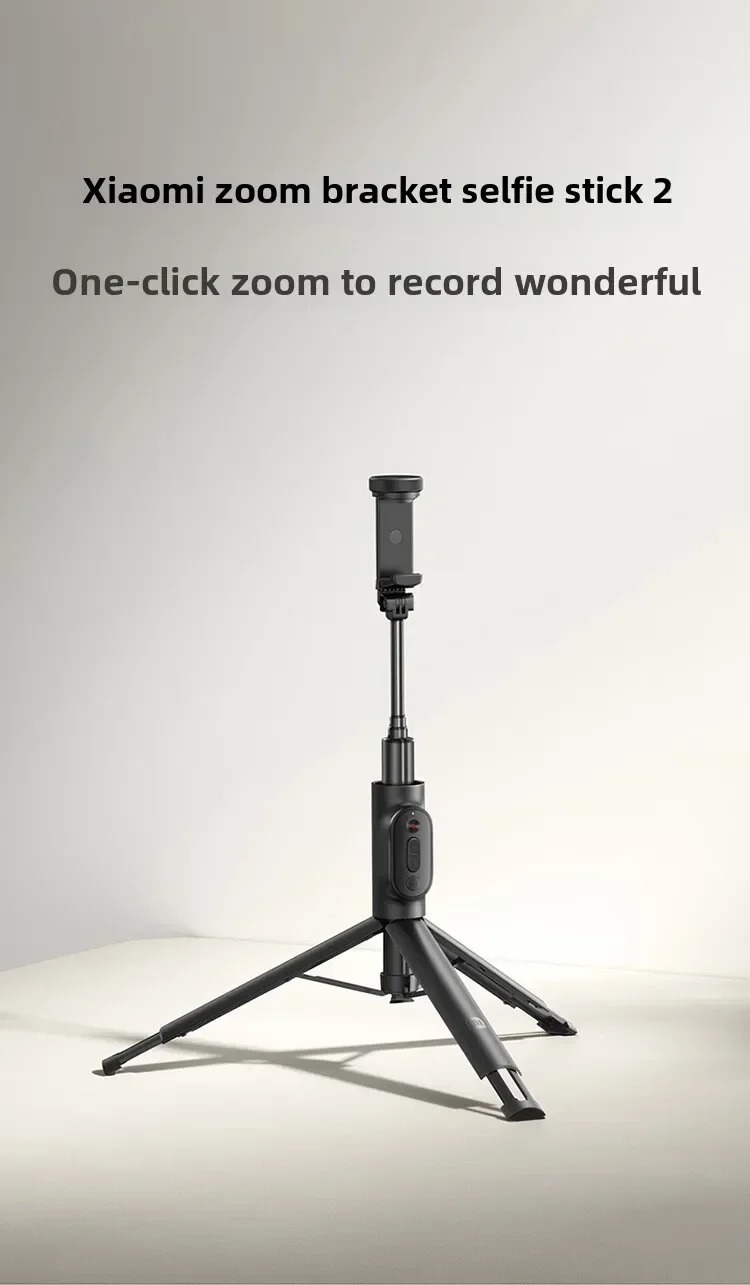 XIAOMI Zoom Stand Selfie Stick 2 Tripod Selfie Stick Bluetooth-compatible Remote Foldable Extendable Monopod 360° Rotatable