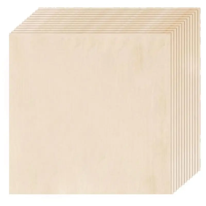 

Basswood Sheets 12 Pack,12X12x1/8Inch Plywood Sheets,3Mm Basswood For Laser Cutting,Laser Engraving Blanks,Drawing-[A04I Tools]