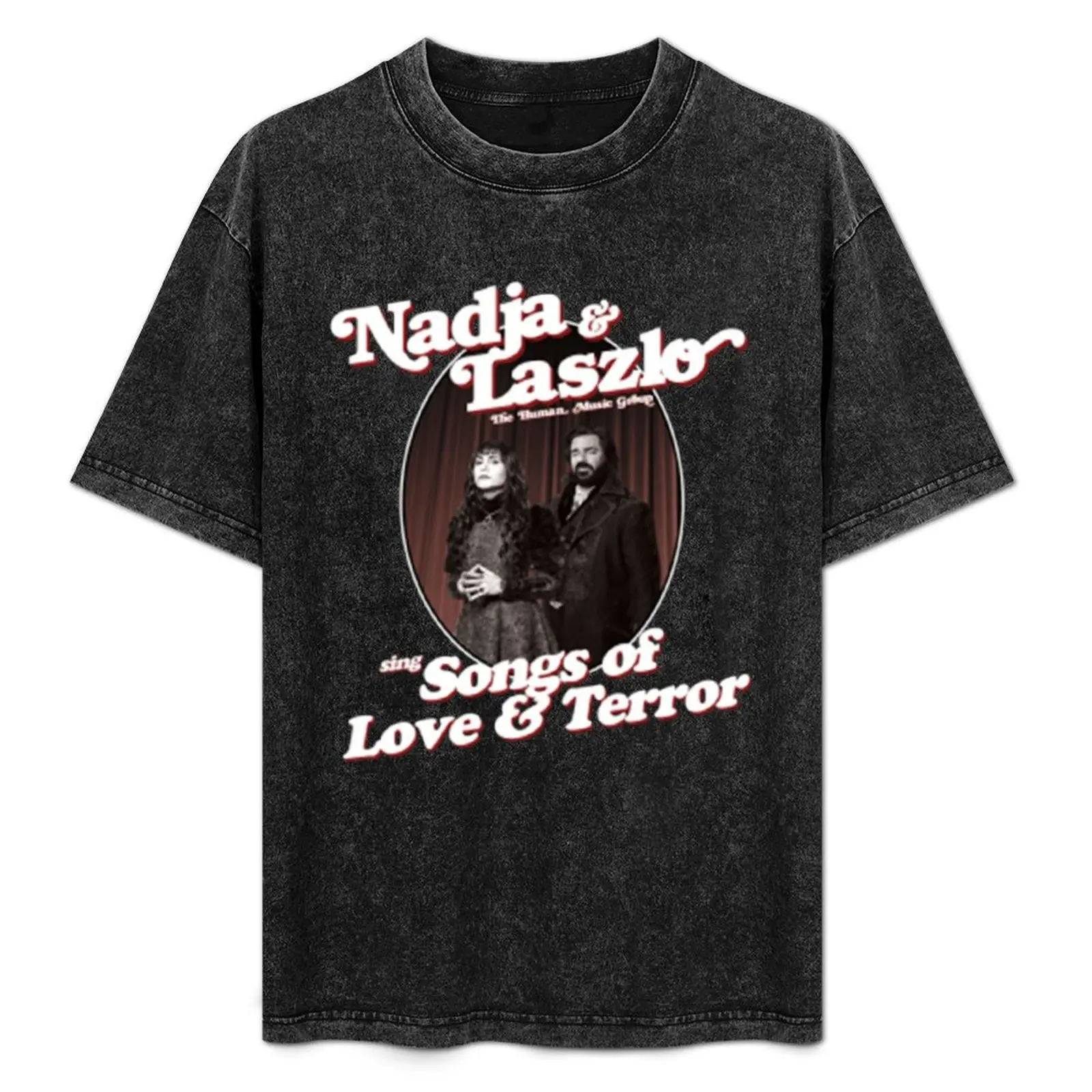 

Nadja And Laszlo The Human Music Group Sing Songs OfLove And Terror T-Shirt rapper graphic tees sports fans vintage t shirt men