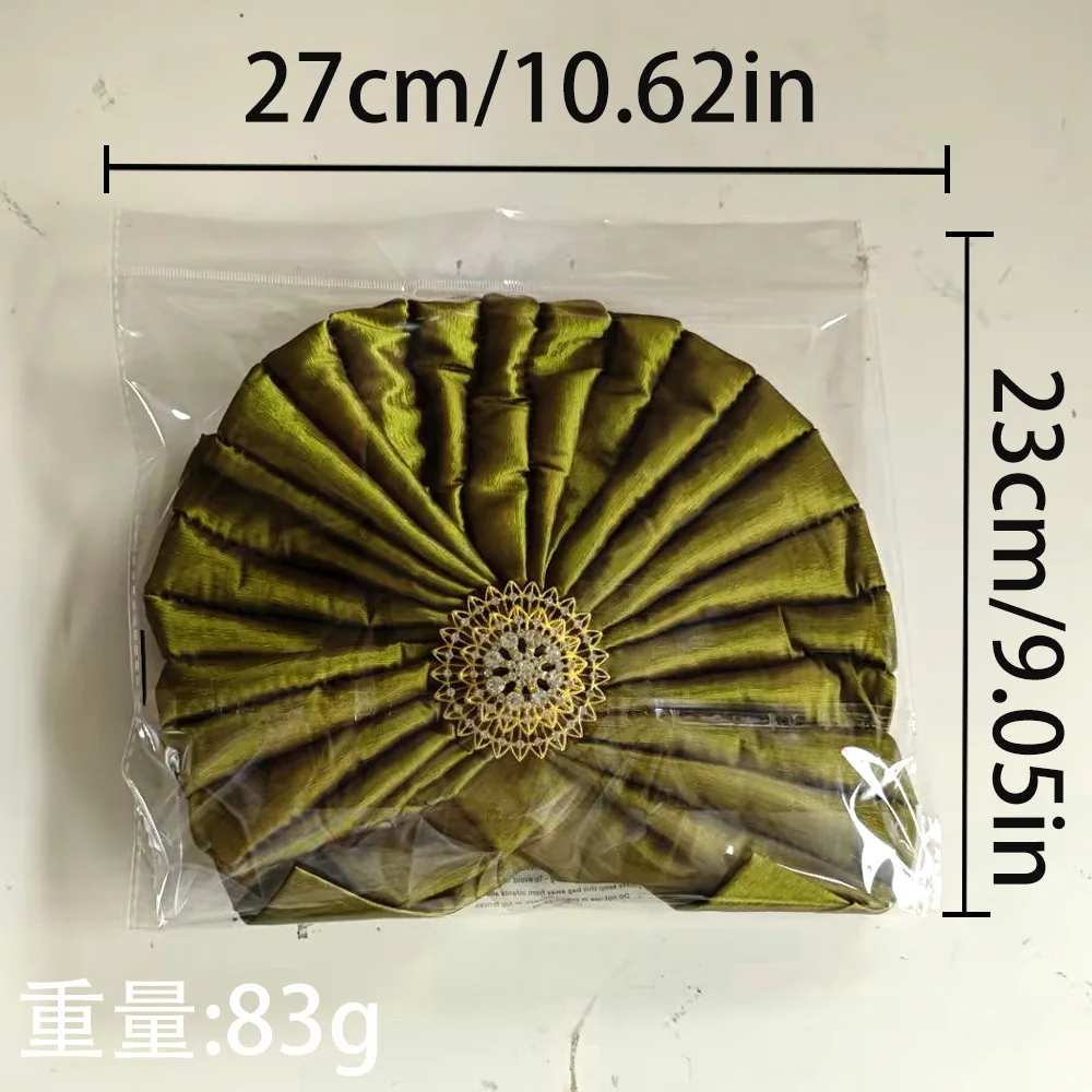 Already Made African Headtie Muslim Women's Turban Cap Female Head Wraps Nigeria Wedding Auto Geles Party Headwear Hat