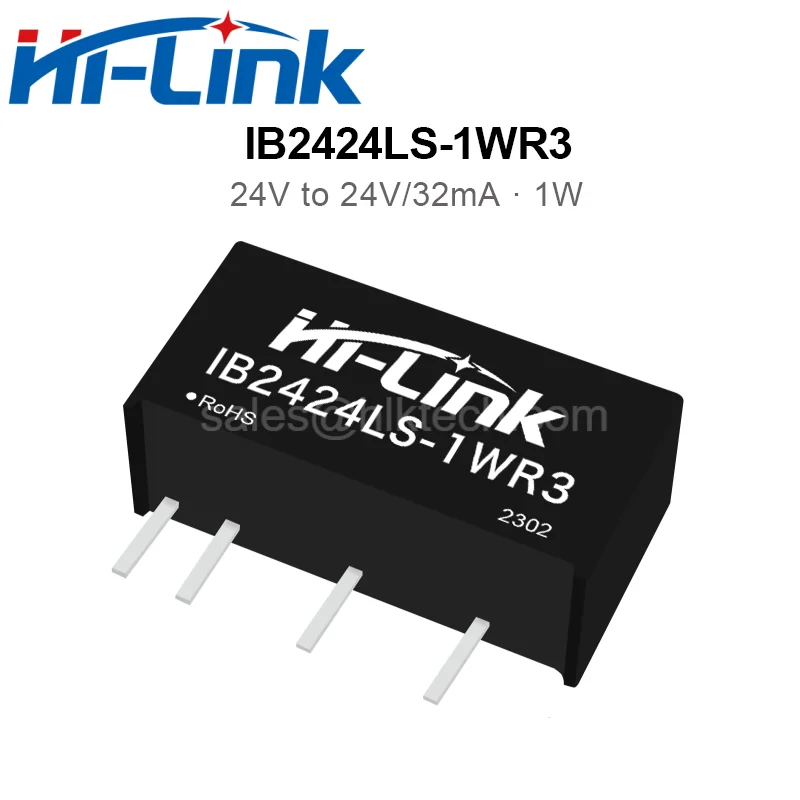 Hilink معزولة الجهد المنظم ، وحدة امدادات الطاقة الناتج ، 24 فولت إلى 5 فولت ، 15 فولت ، 24 فولت تيار مستمر ، IB2405LS-1WR3 ، IB2424LS-1WR3 ، 5 قطعة لكل مجموعة