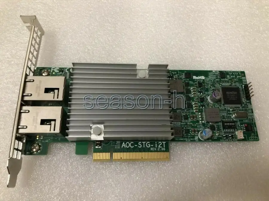 AOC-STG-i2T REV 2.0 Dual Port 10GBASE-T RJ45 network card Fulll / Low  Profile bracket