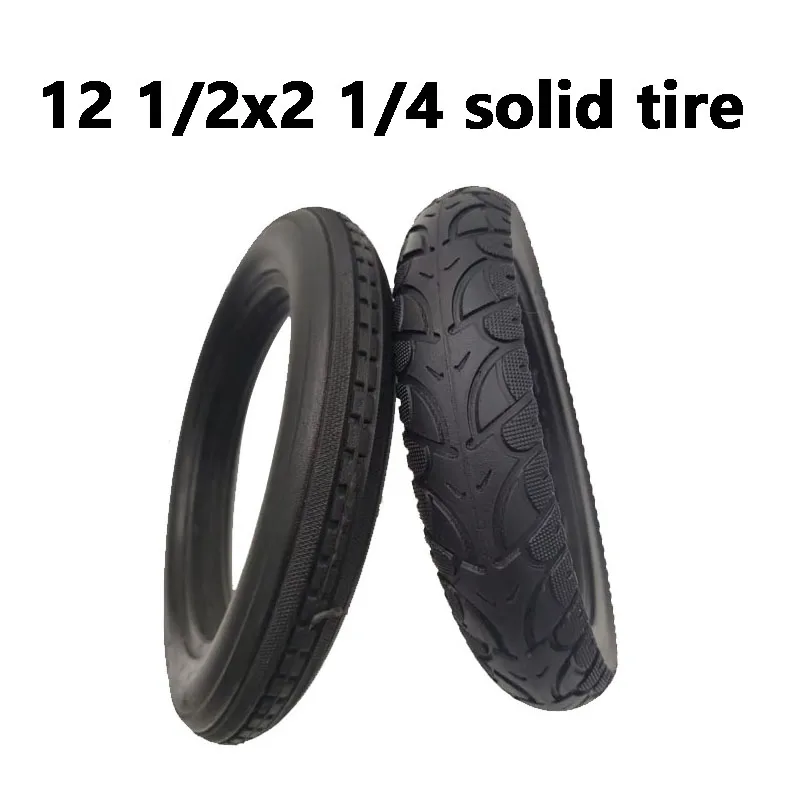 12 inch solid tires are suitable for tire replacement on 12x2.125 12x2.0 12 1/2x21/4 inch electric scooters, motorcycles, wheelc