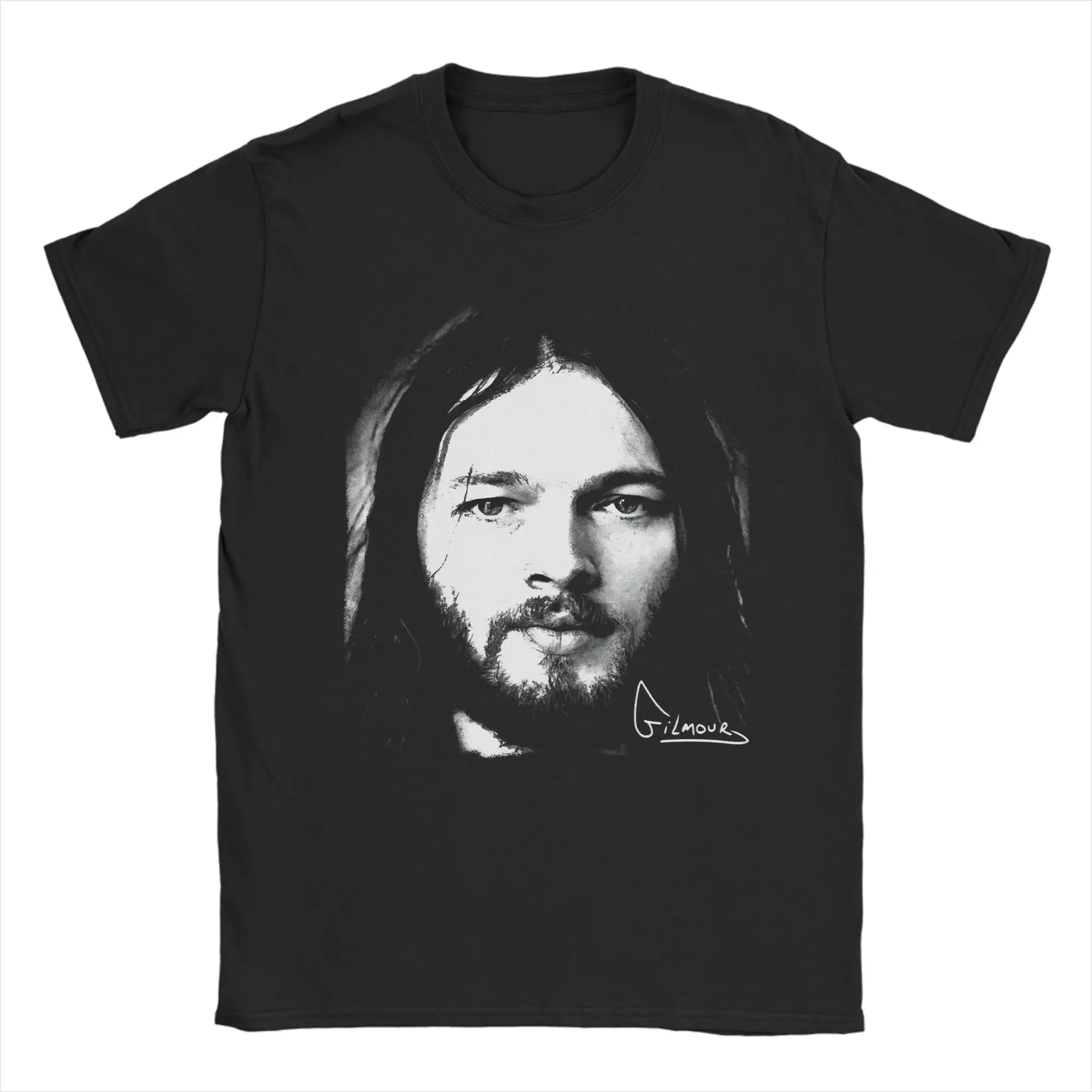 Camiseta Retro Davids Gilmours para hombre, camisetas humorísticas, camiseta de manga corta con cuello redondo, ropa de algodón de talla grande