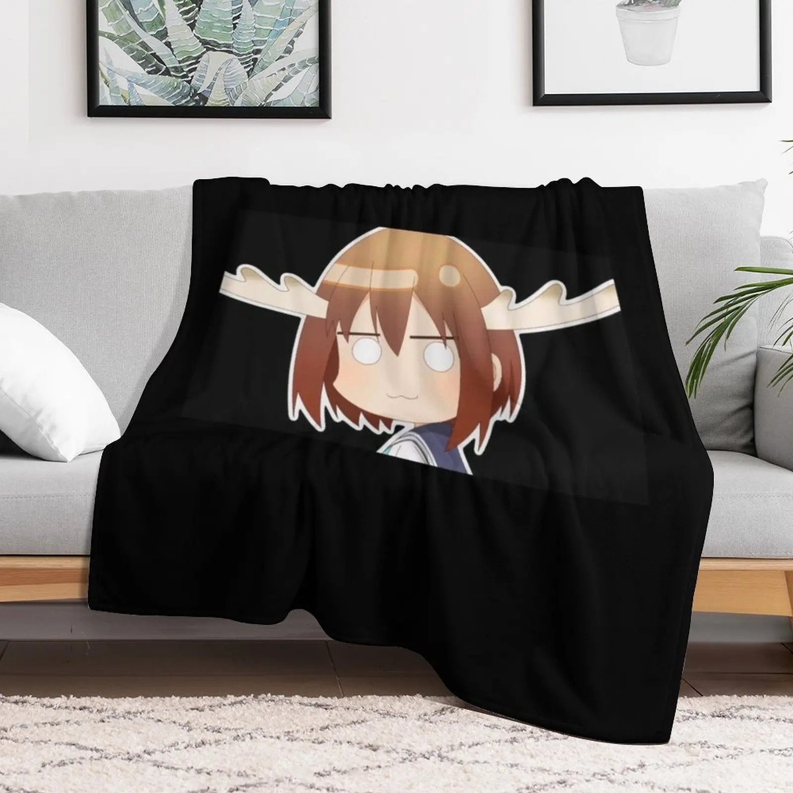 

Shikanoko Noko - My Deer Friend Nokotan Throw Blanket Plaid Camping heavy to sleep Large Blankets