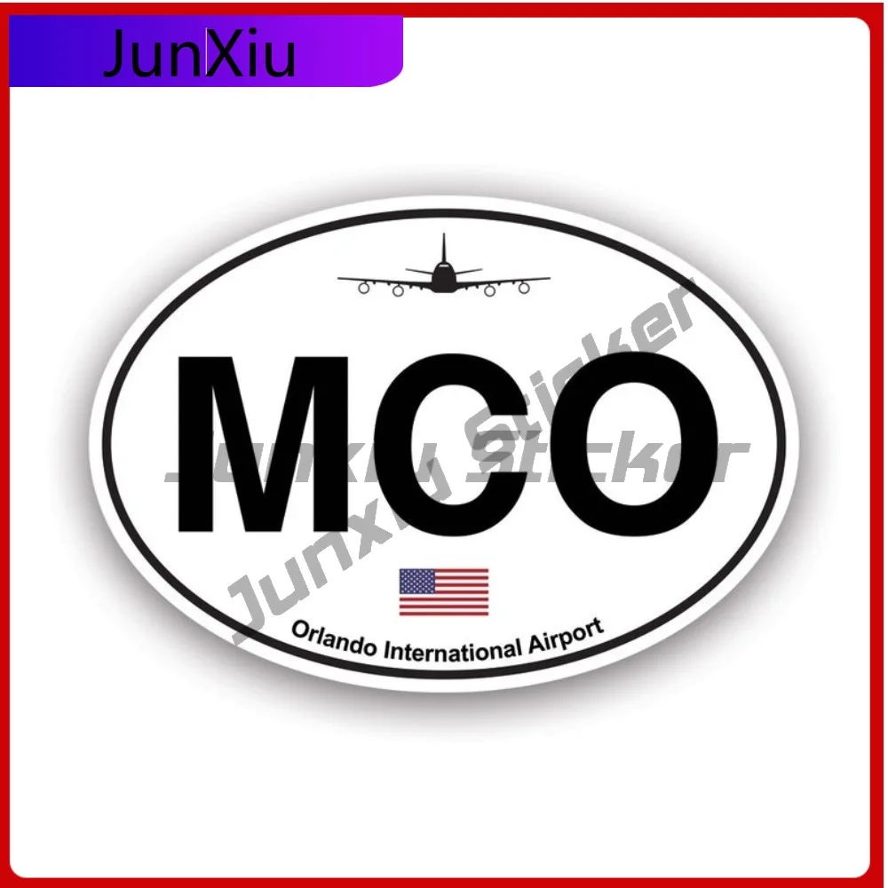 

Orlando Airport Euro Sun Resistant Waterproof Cartoon For Truck Car Body Laptop Removable No Residue Decal Rear Windshield