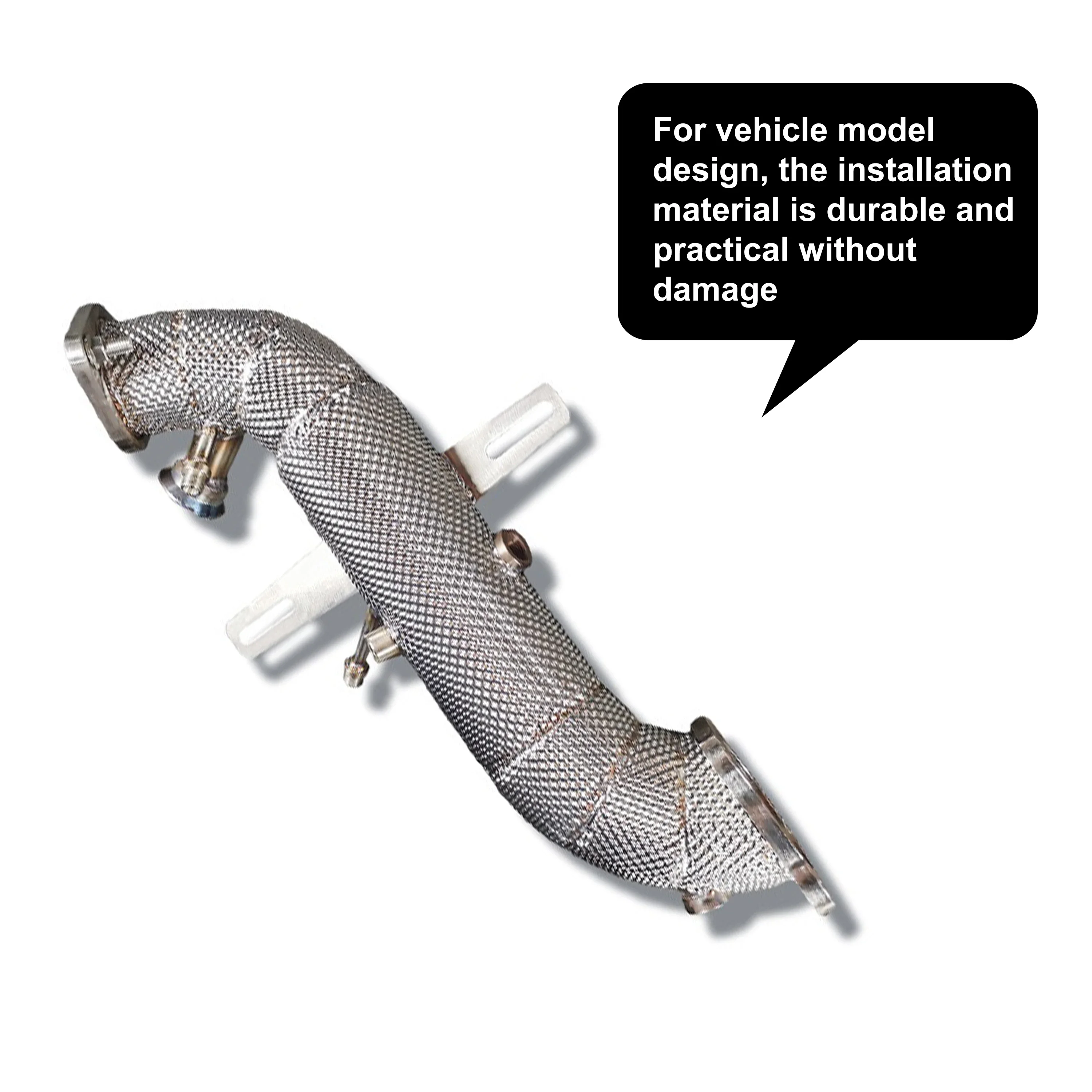 ACE Auspuffsysteme Katalysator-/Katalysatorloses Downpipe mit Hitzeschild für Alfa Romeo Giulia Stelvio 2.0T Hochwertiger Edelstahl SUS304 – Detail 8