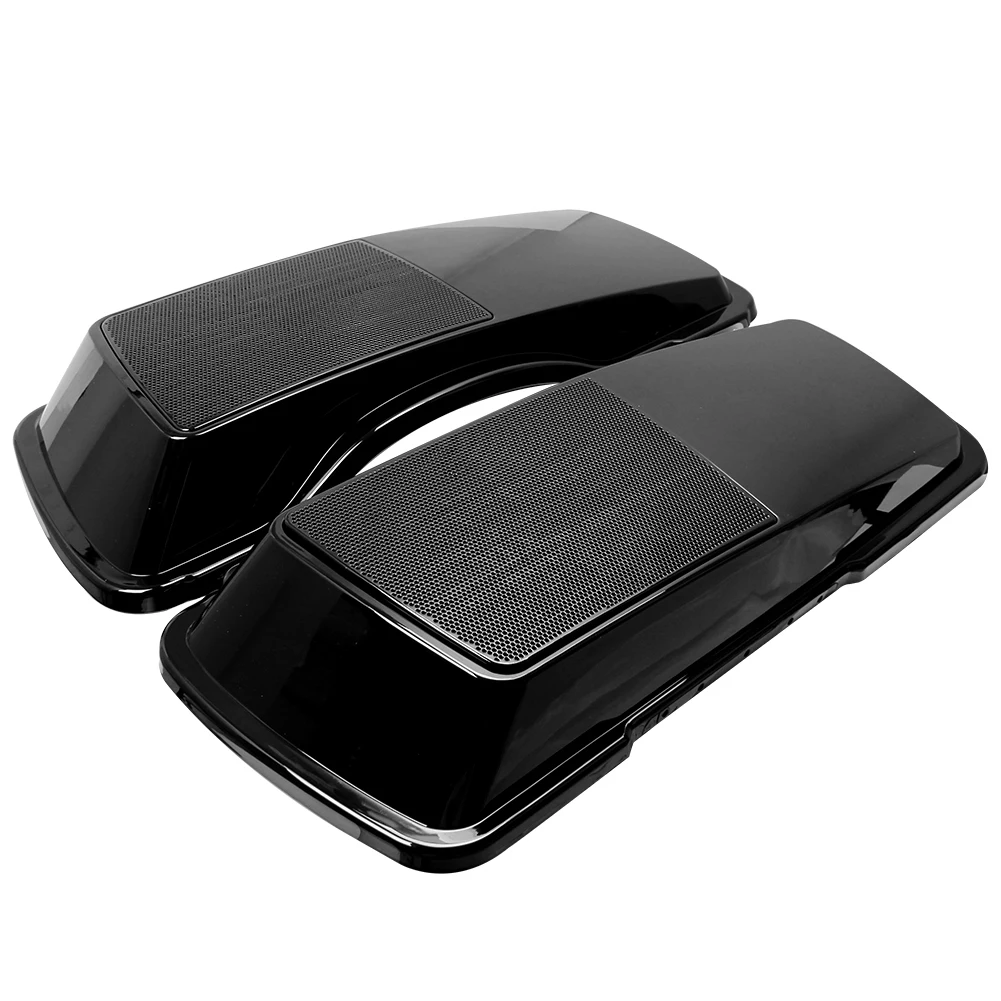 

Gloss Black Motorcycle ABS 6x9" Saddlebag Speaker Lids Fit for Harley Touring Road Street Glide 1993-2013 2012 2011 2010