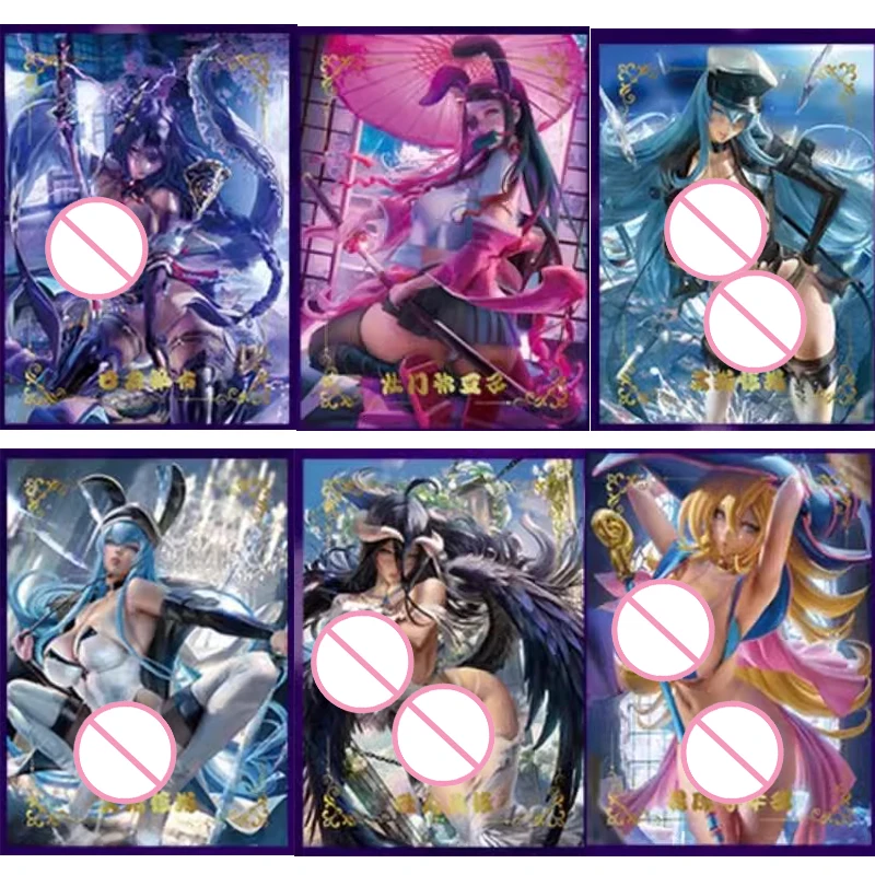 

Anime Goddess Story Kamado Nezuko ACG-SAC series albedo Dark Magician Girl collection card Board game card Entertainment toys