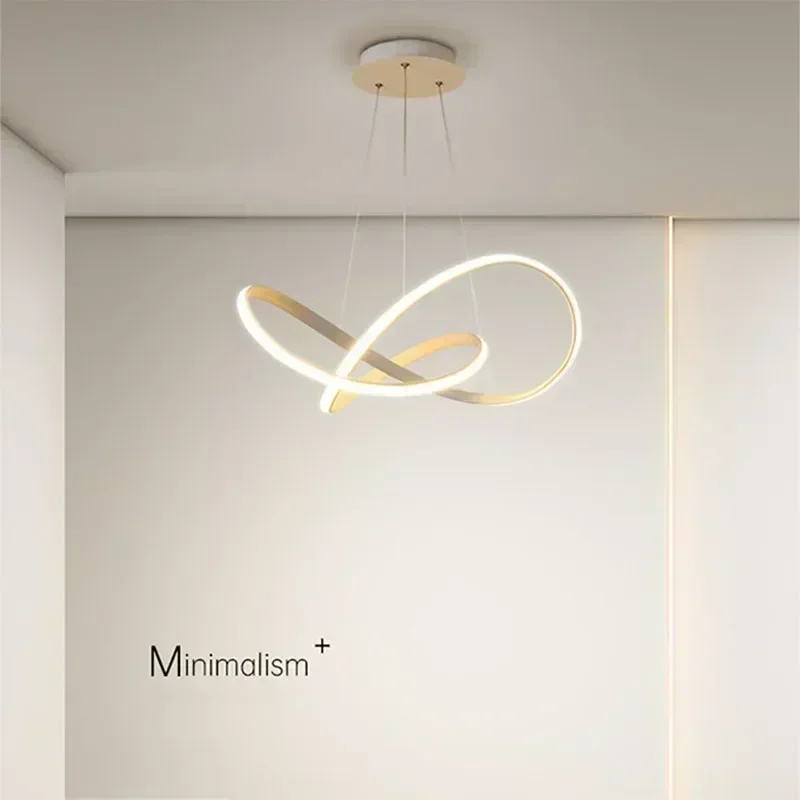 Moderne LED-Pendelleuchte, minimalistischer Kronleuchter für Esszimmer, Küche, Bar, Restaurant, Heimdekoration, LED-Beleuchtung, Fernbedienung