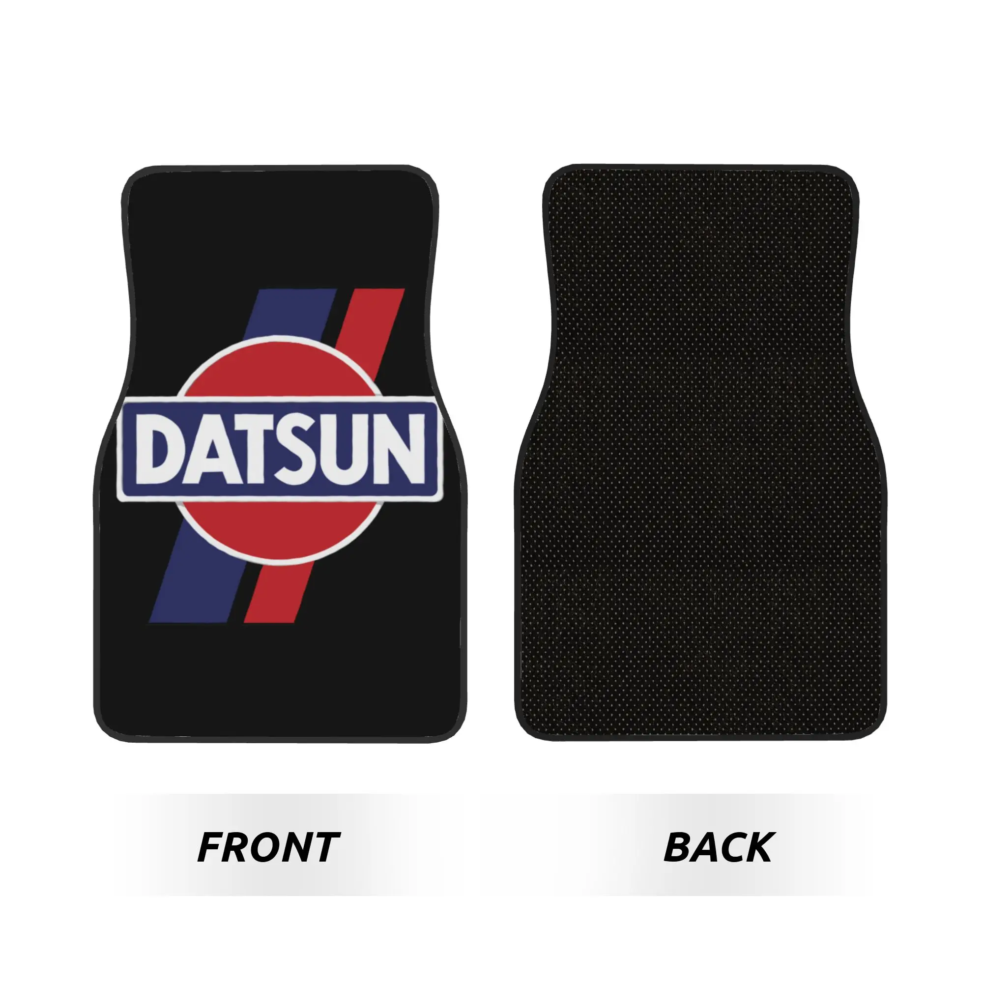 Car Floor Mats 4 Pcs Crystal Velvet Datsuns Racing Car Universal Front Rear Foot Mats Non-Slip Carpets Rugs  Pieces Auto