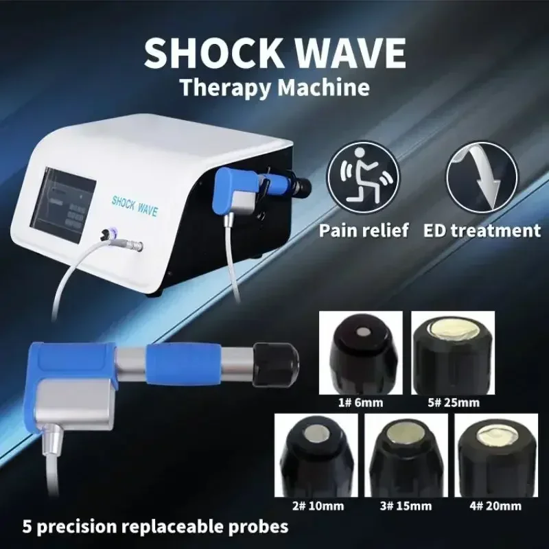 Pneumatic shock wave therapy, pain relief, ED treatment, physiotherapy, body massage, lymphatic drainage, stir