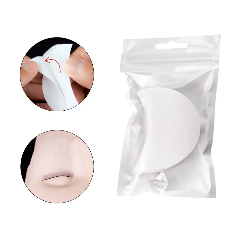 50 stks/zak Wegwerp Wimperverlenging Katoen Oogkussentjes Verwijderen Wimpers Enten Wimpers Patches Sticker Make-Up Tool