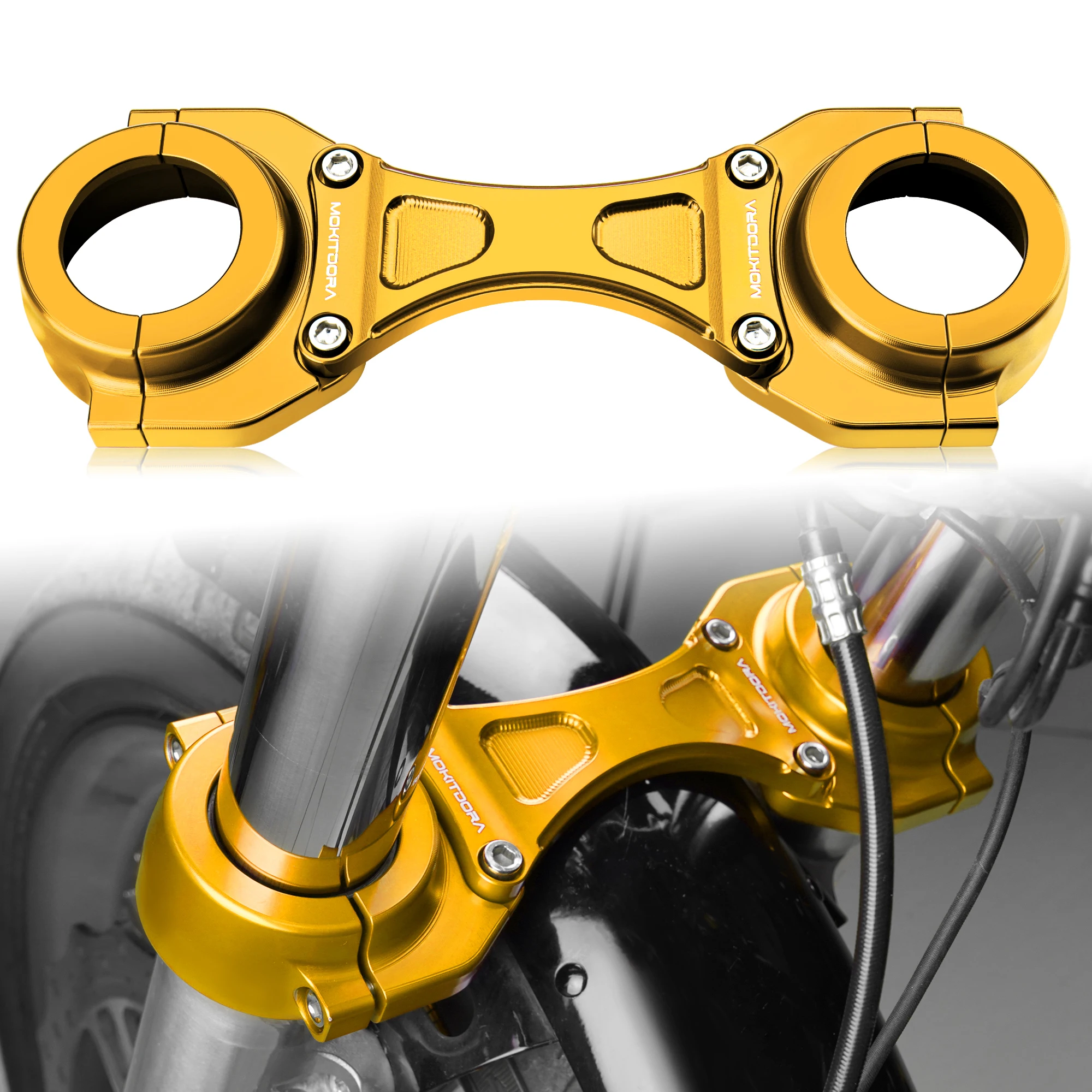 Softail 49mm Front Fork Brace for Harley 2018-Up Street Bob FXBB Low Rider FXLR Standard FXST, Red/Black/Golden/Blue/Chrome