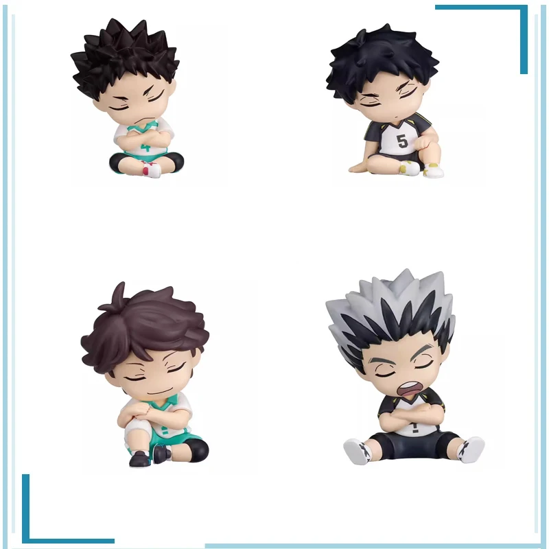 

Genuine Haikyuu!! Shoulder on Shoulder Hinata Shoyo Kotaro Bokuto Akaashi Keiji Holiday Gifts Keepsake Kawaii Figure Model Toys