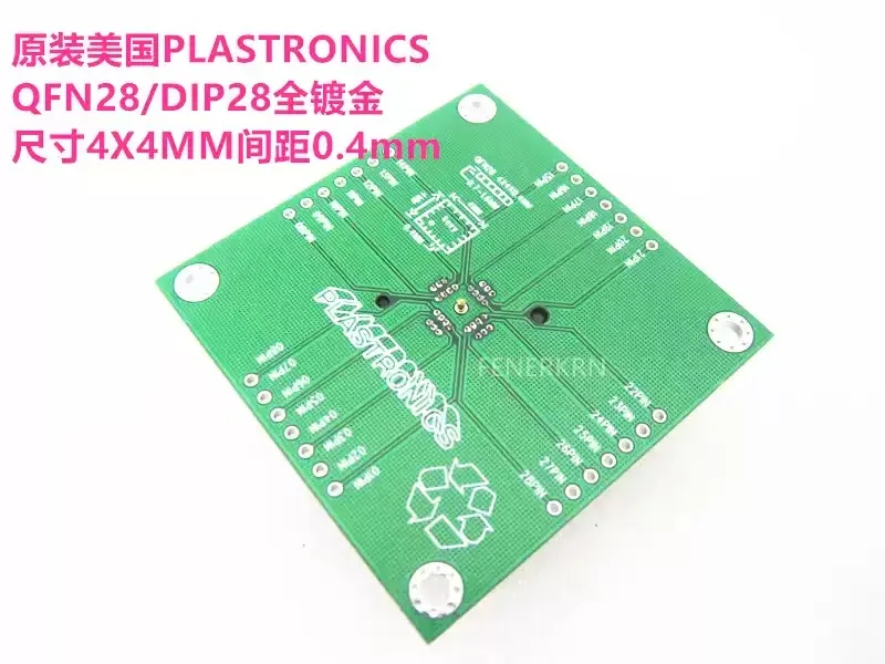 QFN28/DIP Testing Burning Socket Adapter Program Socket Pitch 0.4mm For UFQFPN28 4x4mm