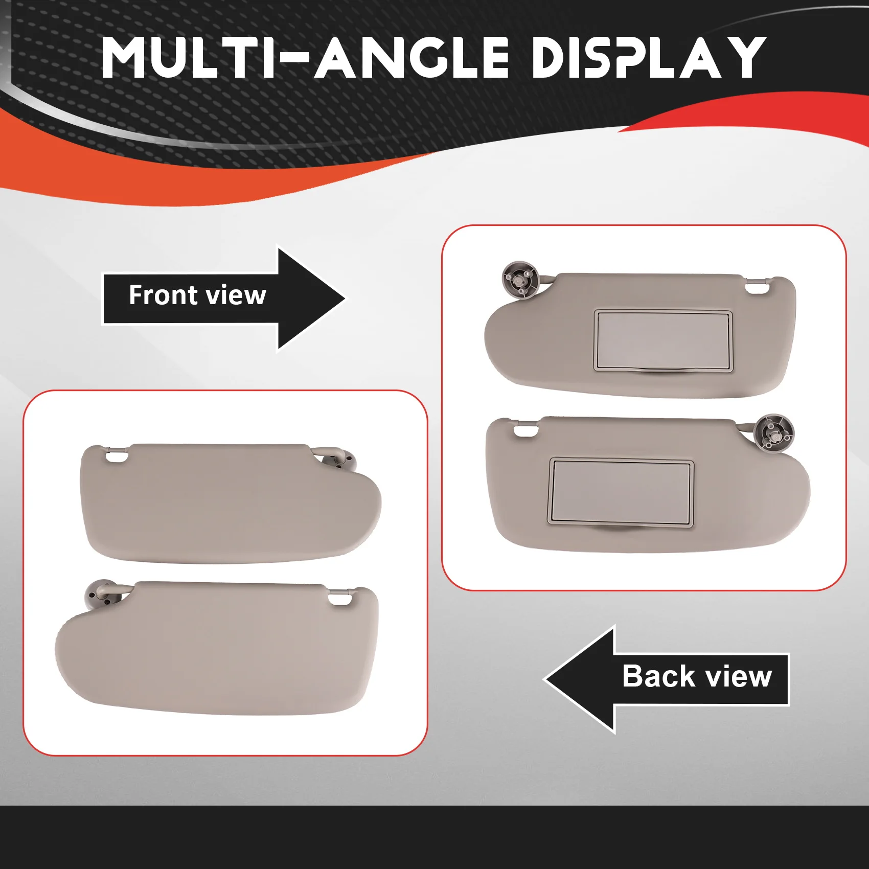 

1Pair Car Sun Visors Shades Vanity Mirror 1902167 For Dodge Ram 1500 2002-2009 2500 3500 2003-2009 Sun Shade Sunvisors