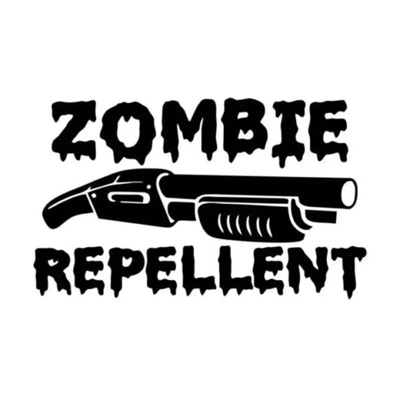 

Car Sticker Personalized Zombie Mosquito Repellent Car Modeling Fun Creative PVC Car Sticker Waterproof Black/White, 15cm*10cm