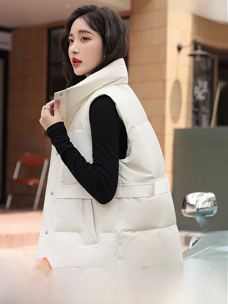 

Snow Flng 2026 Spring Autumn ort Women's Jaet Stand Collar Commute Faion Slimming Layering Polyester Fiber Du down