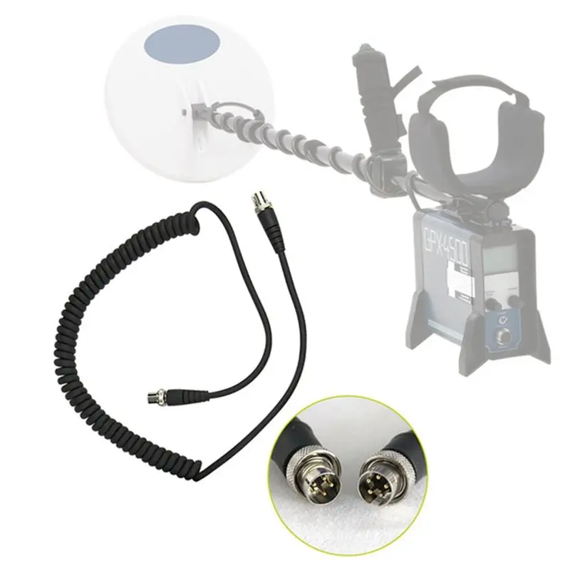 A52T Metal Detector Battery Power Cable 5 Pin 1Pcs Heavy Duty For Minelab GPX Series, 5 Pin Battery Cable