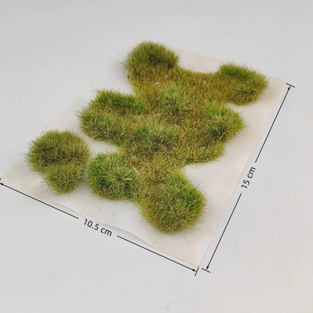 

5mm Irregular Grass Miniature Landscape Lawn Model Realistic with Pebbles Building Sand Table Turf Hand Torn Natural Look