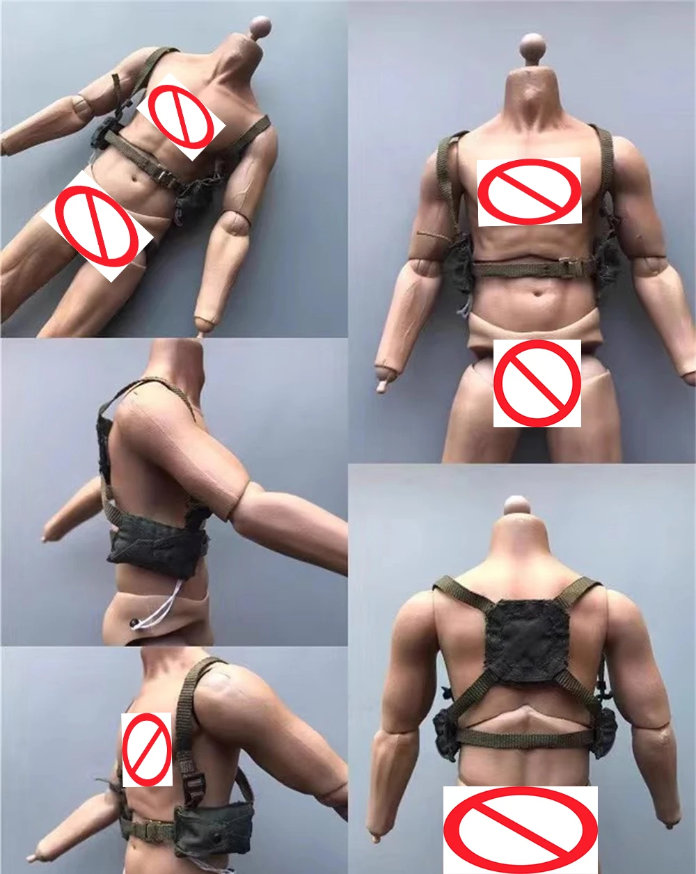 

Scale 1/6th BBI Toys Model Hang Chest Vest Belt Y Waist Belt Bags Accessories For 12" BJD COO BD001 Action Figure Doll Collect