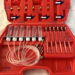 Common Rail Oil Return Flow Flow Test Tool Kit Diesel Injector Tester Auto Nozzle Fuel Injection Test Meter Adaptor Set