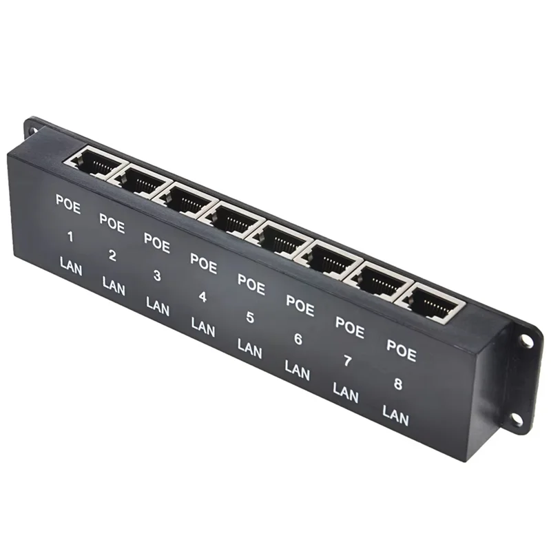 

ELECT-For IP Camera Wireless AP 24V 48V Poe Injector Midspan Ethernet Power 8 Port 100Mbps Passive POE-8 For Poe Devices