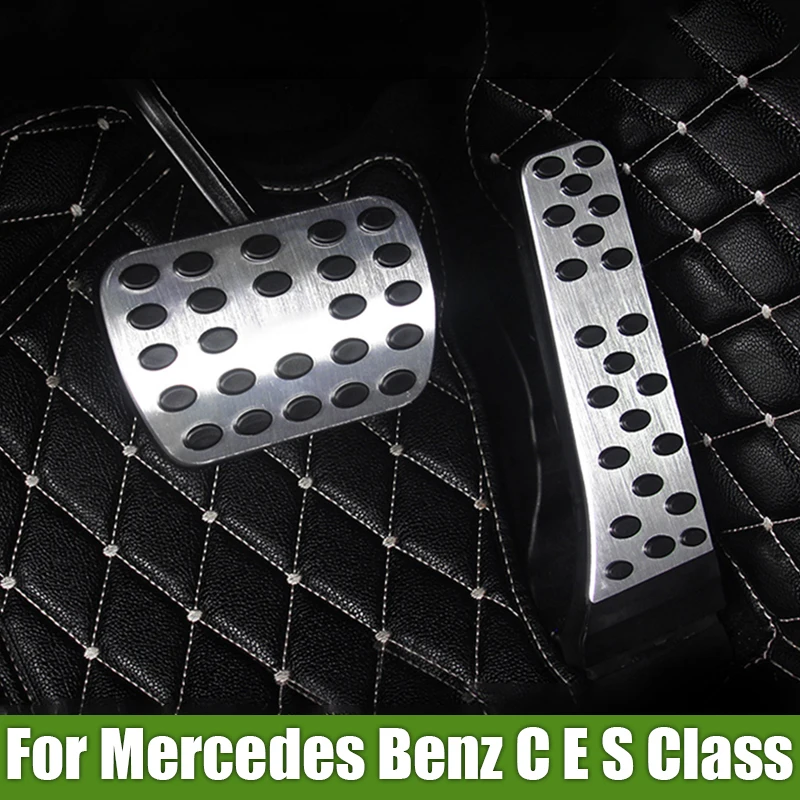 

For Mercedes Benz C E S Class W210 W211 W212 W213 W205 C180 C200 C300 GLC GLK W221 SLK R172 Car Brake Pedals Cover Accessories