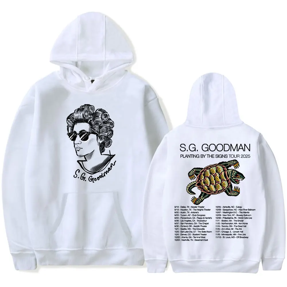 S.G. بلوزات Goodman Planting By The Signs Tour Merch للجنسين بأكمام طويلة، سترات بغطاء للرأس أنيقة مخصصة