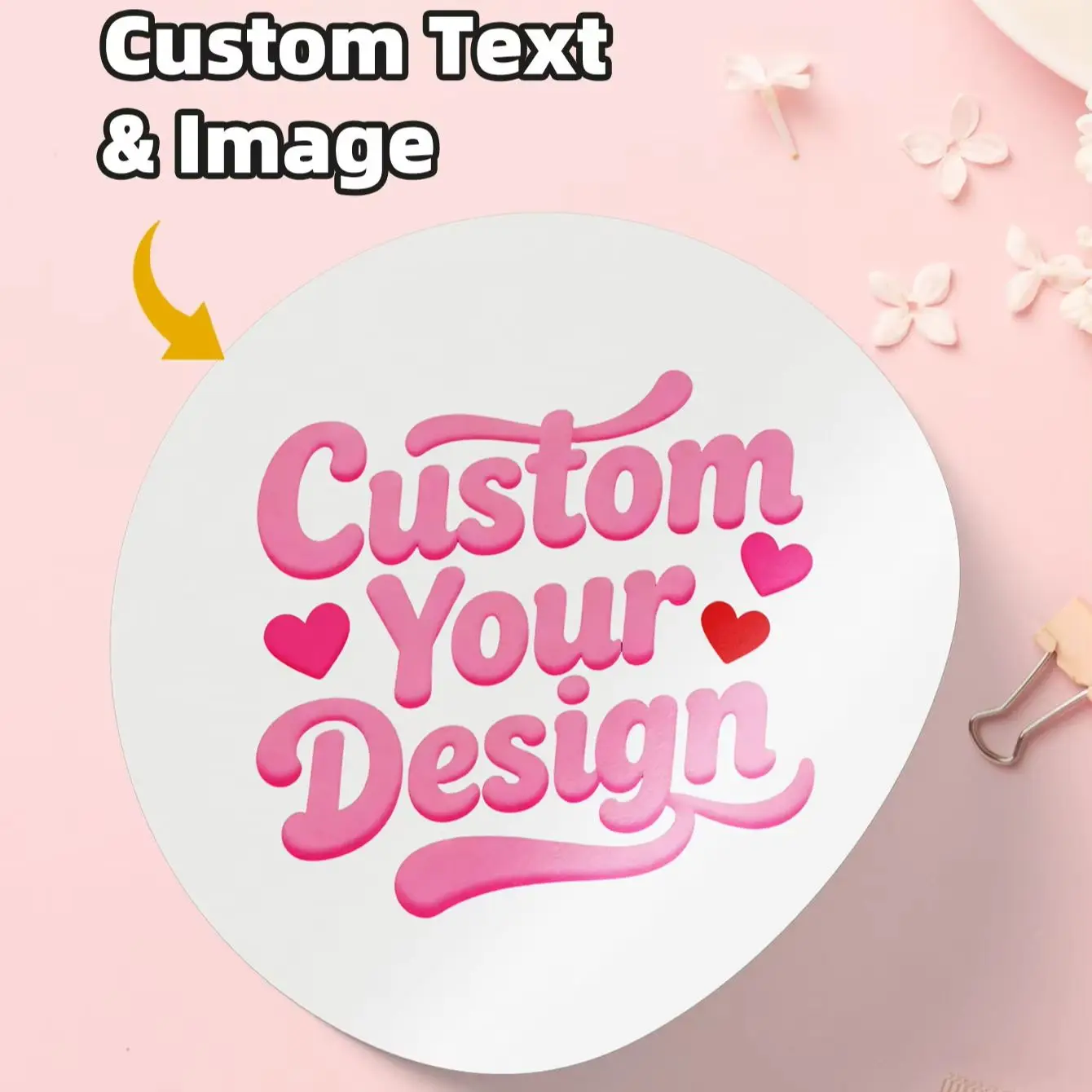 1‑120Pcs Custom Round Stickers, Personalized Photo, Logo & Text Labels for Scrapbook, Journal & Album Embellishment