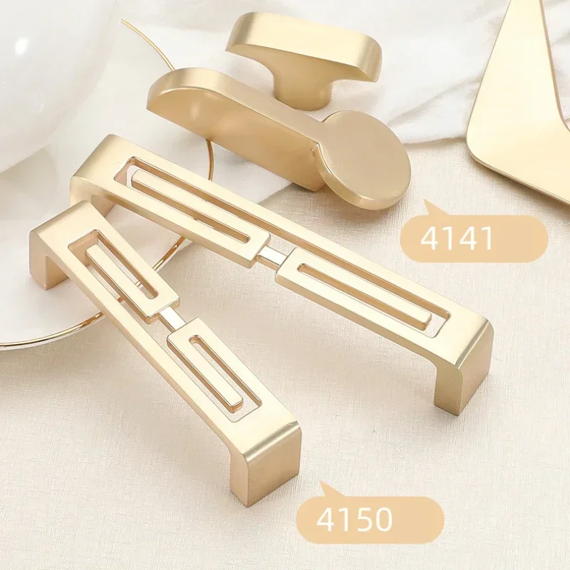 Gold Cabinet Knobs and Handles Luxury Gold Kitchen Cupboard Door Pulls European Drawer Furniture Handle Hardware Door Knocker