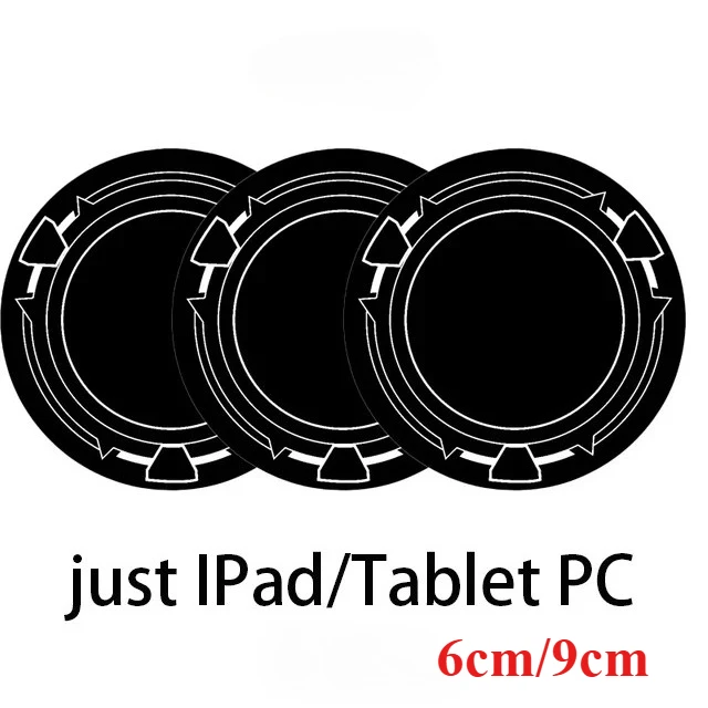 

1-3pcs 6cm/9cm Metal Plate Ring for Magsafe Magnetic Car IPad Holder Radiator Iron Sheet Sticker for IPad / Tablet PC