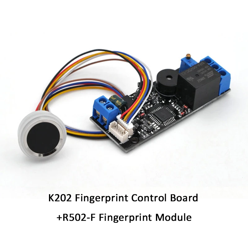 

Waterproof Small R502-F Fingerprint Module Sensor With DC12V K202 Fingerprint Control Board For Door Access Control